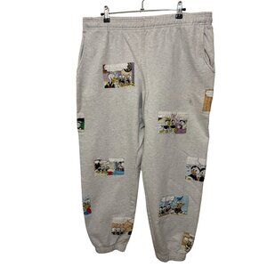 Donald Duck and Huey Duey Louie Patches Sweatpants Disney SIZE L